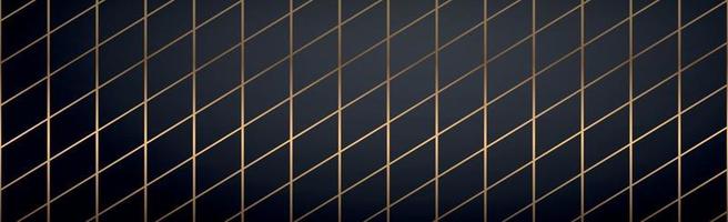 Abstract golden lines on a black background - Vector