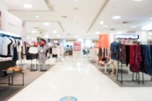 Abstract blur and defocused shopping mall photo