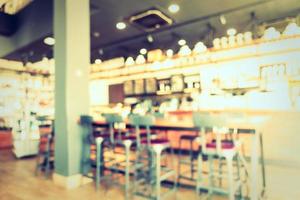 Desenfoque abstracto y cafetería y restaurante desenfocado foto