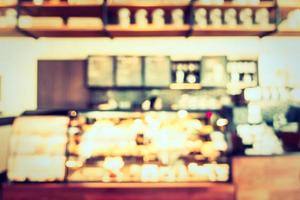 Abstract blur and defocused coffee shop cafe and restaurant photo