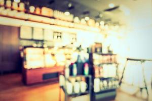 Abstract blur and defocused coffee shop cafe and restaurant photo