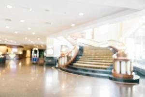 Abstract blur and defocused luxury hotel and lobby interior photo