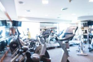 Abstract blur gym and fitness room photo