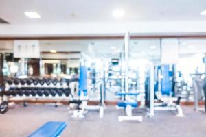 Abstract blur gym and fitness room photo