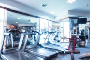 Abstract blur gym and fitness room photo