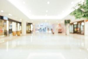 Abstract blur and defocused luxury shopping mall of department store interior for background photo