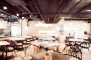 Abstract blur and defocused coffee shop cafe and restaurant interior photo