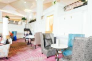 Abstract blur and defocused hotel looby and lounge photo