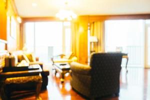 Abstract blur and defocused living room interior photo