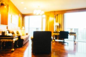 Abstract blur and defocused living room interior photo