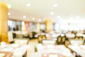 Abstract blur and defocused coffee shop cafe and restaurant interior photo