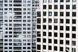 Window pattern textures of building photo