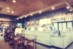 Abstract blur and defocused coffee shop cafe photo