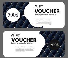 Luxury Members, Gift Card Template for your Business Vector Illustration