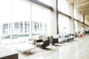Abstract blur and defocused hotel and lobby lounge photo