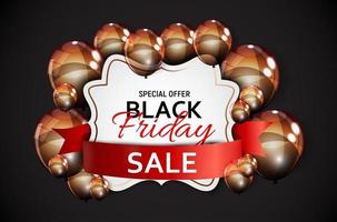 Black Friday Sale Banner Template. Vector Illustration