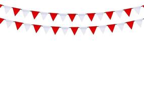 Party Background with Flags Vector Illustration