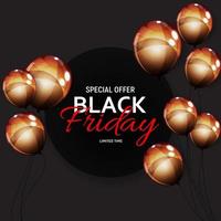 Black Friday Sale Banner Template. Vector Illustration