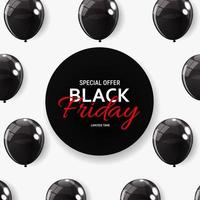 Black Friday Sale Banner Template. Vector Illustration