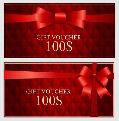 Gift Voucher Template For Your Business. Vector Illustration