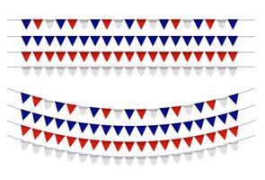 Party Background with Flags Vector Illustration