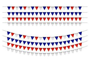 Party Background with Flags Vector Illustration