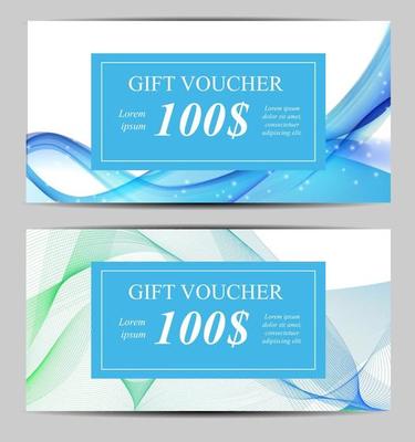 Gift Voucher Template For Your Business. Vector Illustration