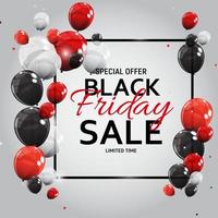 Black Friday Sale Banner Template. Vector Illustration