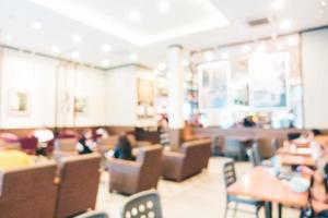 Abstract blur and defocused coffee shop cafe with restaurant photo