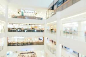 Abstract blur with bokeh and defocused shopping mall photo