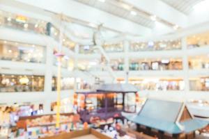 Abstract blur with bokeh and defocused shopping mall photo