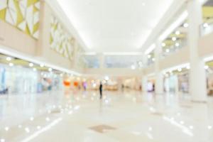 Abstract blur with bokeh and defocused shopping mall photo