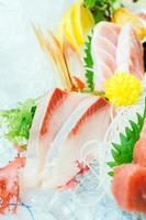 Raw and fresh sashimi fish meat photo