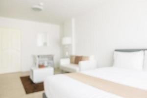 Abstract blur and defocused bedroom interior and decoration photo