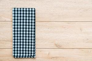 Kitchen cloth on wood table photo