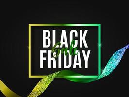 Black Friday Sale Banner Template. Vector Illustration