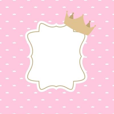 Princess Crown Background Vector Illustration.