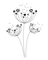 Abstract dandelion background  vector illustration