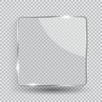 Glass Transparency Frame Vector Illustration