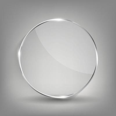 Glass Transparency Frame Vector Illustration