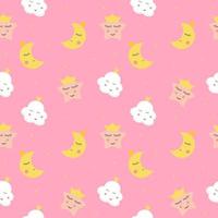Childish Seamless Pattern Background vector