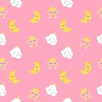 Childish Seamless Pattern Background vector