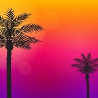 Palm Trees background Vector Illustration