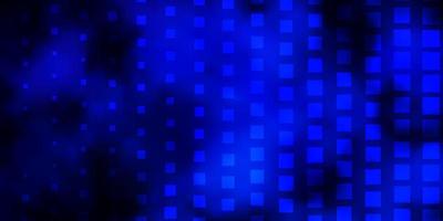 Dark BLUE vector pattern in square style. Colorful illustration with gradient rectangles and squares. Pattern for busines booklets, leaflets