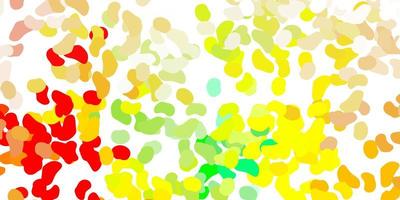Light green, red vector template with abstract forms.
