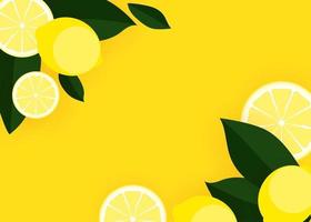 Abstract Lemon Background Vector Illustration