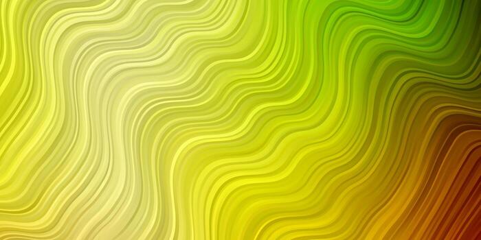 Light Pink, Yellow vector pattern with lines. Bright illustration with gradient circular arcs. Pattern for websites, landing pages.