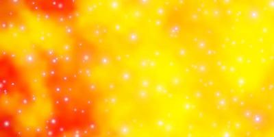 textura de vector amarillo claro con hermosas estrellas. Ilustración abstracta geométrica moderna con estrellas. mejor diseño para su anuncio, cartel, banner.