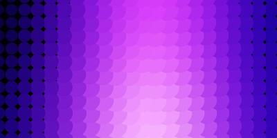 Light Purple, Pink vector texture with disks. Illustration with set of shining colorful abstract spheres. Pattern for websites.