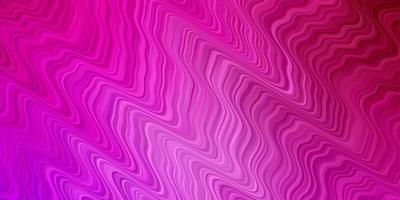 Light Purple, Pink vector pattern with curved lines. Abstract illustration with bandy gradient lines. Smart design for your promotions.